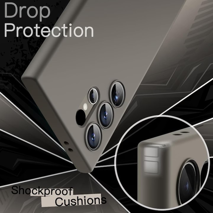 Husa pentru Samsung Galaxy S25 ultra, protectie completa, negru