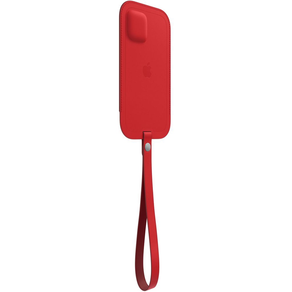 Husa de protectie Apple Leather Sleeve with MagSafe pentru iPhone 12 mini, RED
