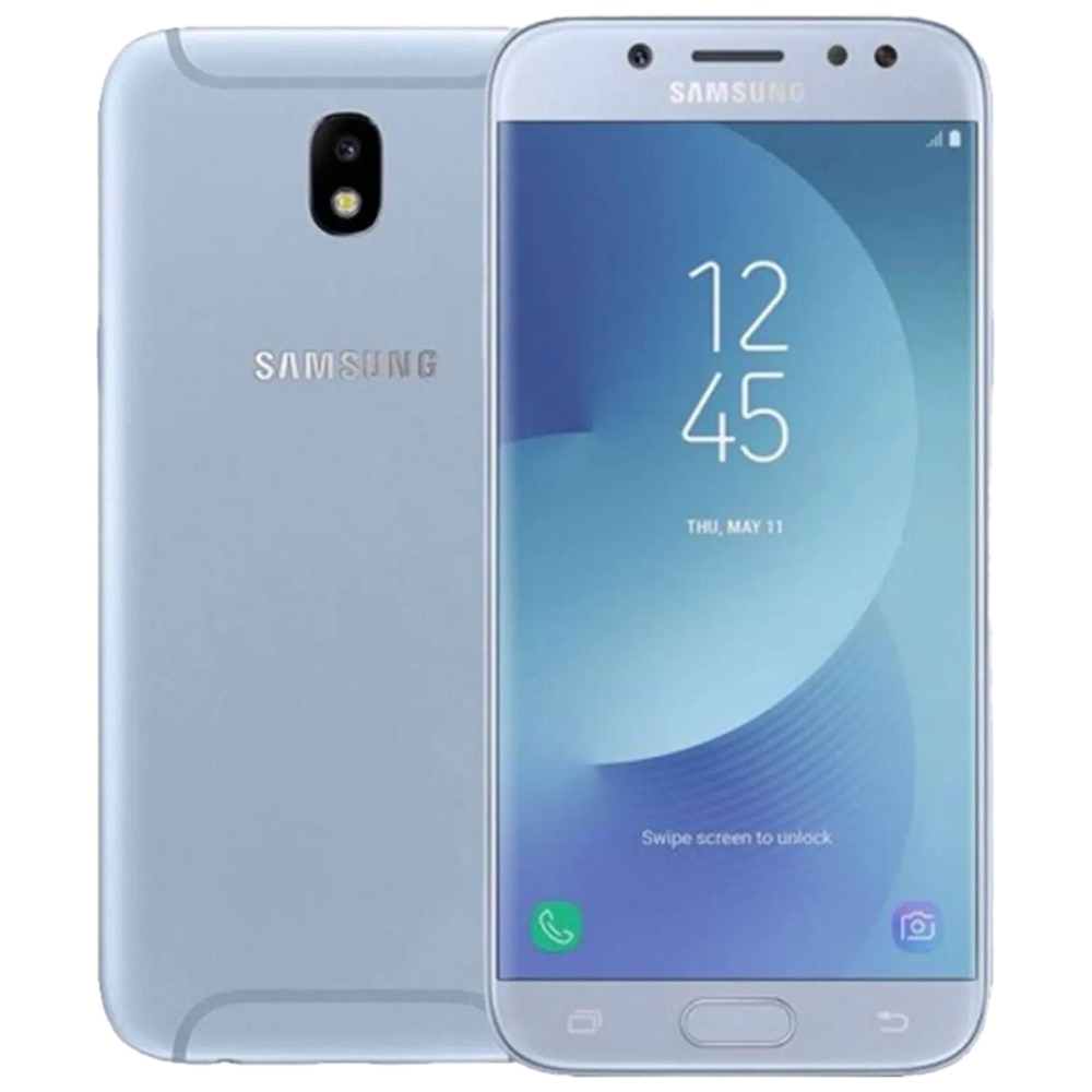 Husa pentru Samsung Galaxy J5 2017 tpu splash black / blue