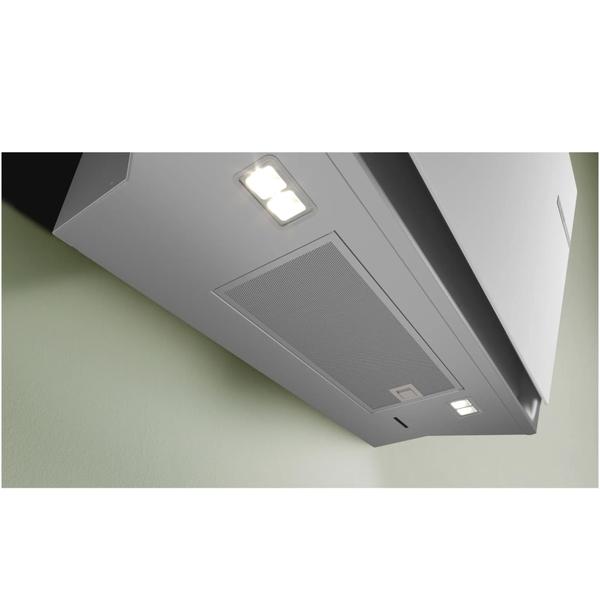 Hota incorporabila decorativa Bosch DWK81AN20, 3 trepte + intensiv, Putere de absorbtie 915 mc/h, 80 cm, Sticla alba