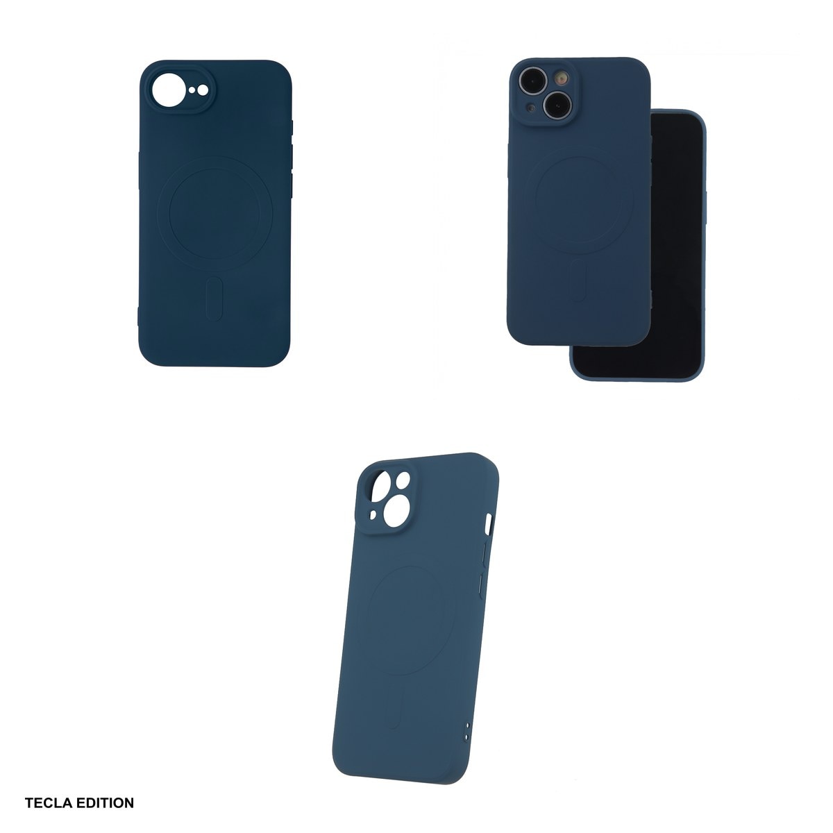 Husa Simple Color Mag pentru Apple iPhone 16e, iPhone 17e, Carcasa magnetica, Albastru
