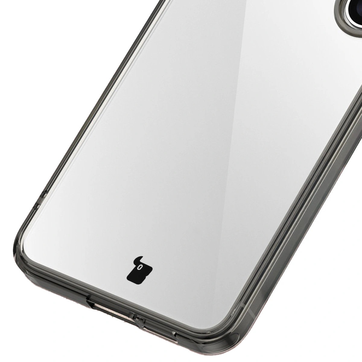 Husa Bizon Case Halo pentru Samsung Galaxy S25 Plus, fumuriu-negru