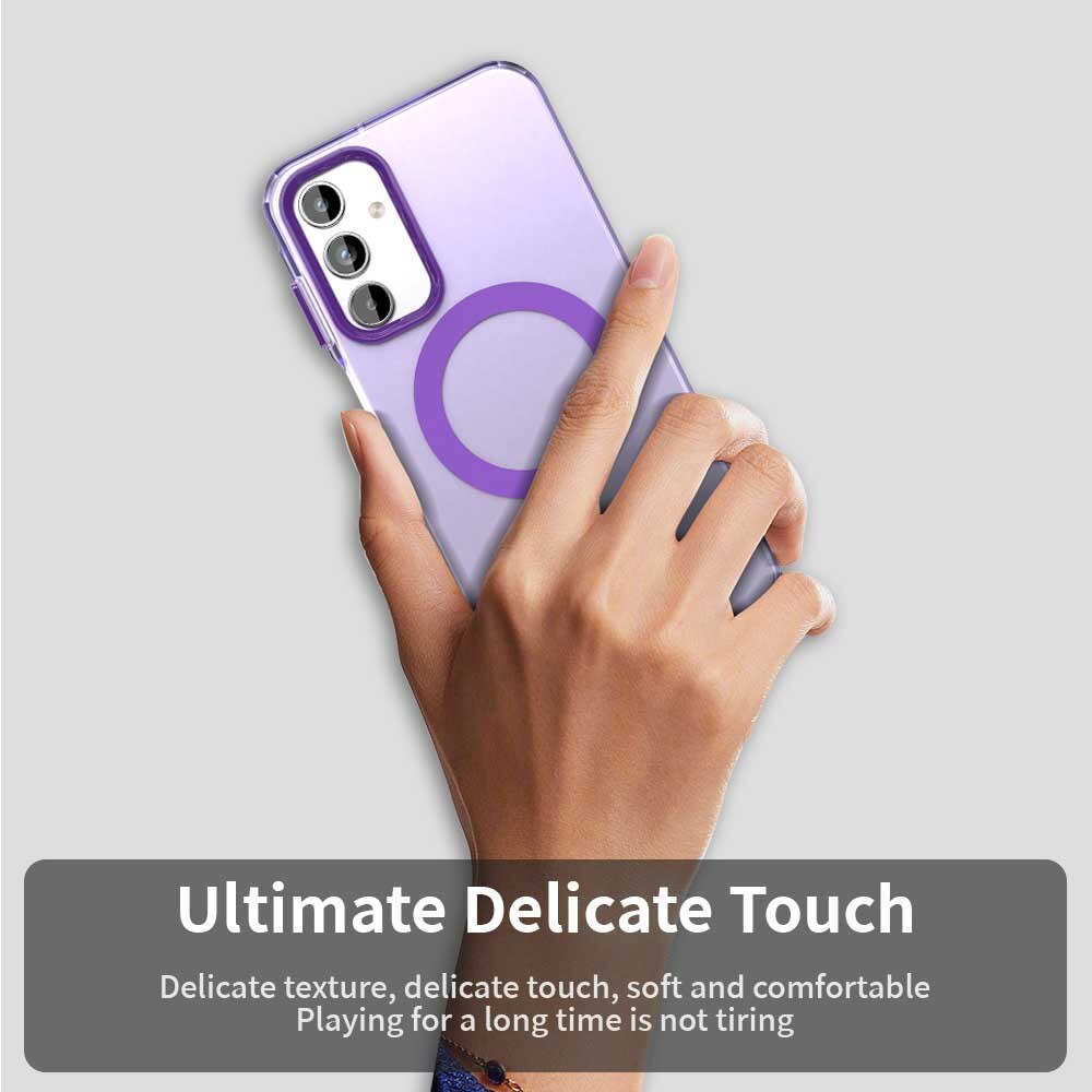 Husa pentru Samsung Galaxy A35 5G, Accesorio Candy Case MagSafe, Purple