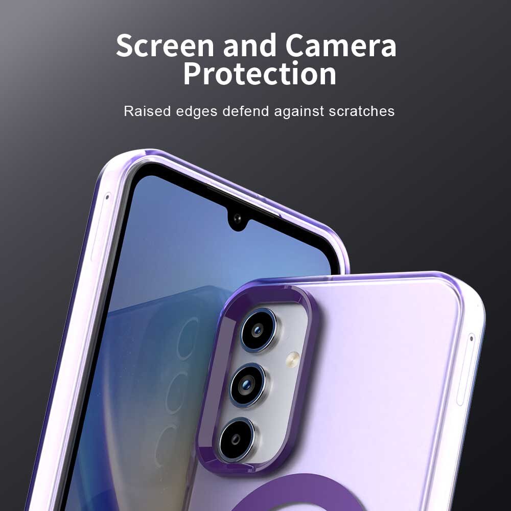 Husa pentru Samsung Galaxy A35 5G, Accesorio Candy Case MagSafe, Purple