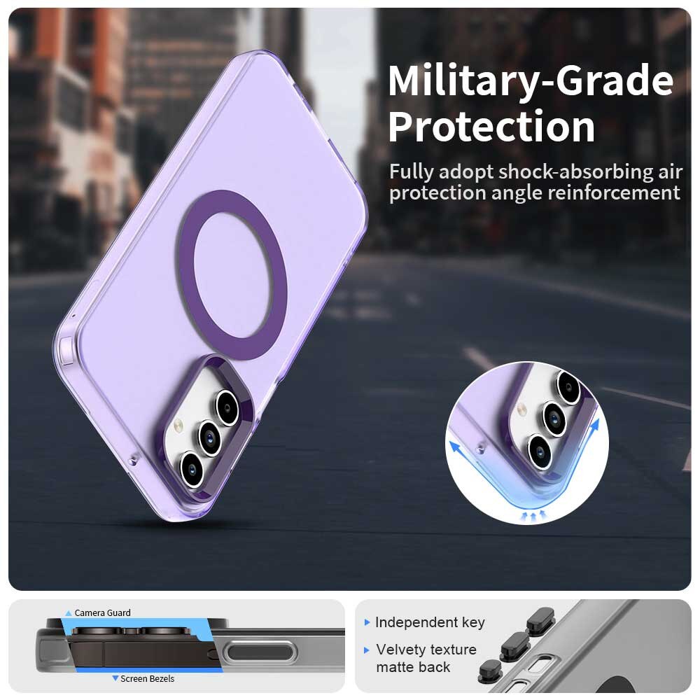 Husa pentru Samsung Galaxy A35 5G, Accesorio Candy Case MagSafe, Purple
