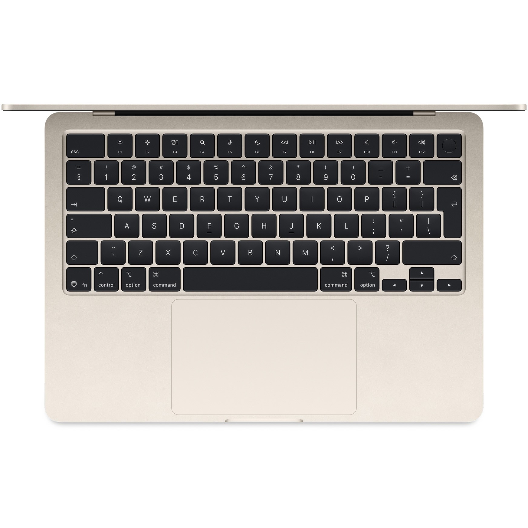 Laptop Apple MacBook Air 13", cu procesor Apple M4, 10 nuclee CPU si 8 nuclee GPU, 16GB RAM, 256GB, Starlight, Tastatura Internationala, Manual RO