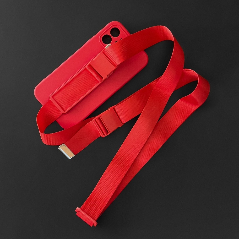 Husa telefon Hurtel Rope Case, cu banda reglabila, verde inchis, compatibil cu iPhone 11 Pro Max