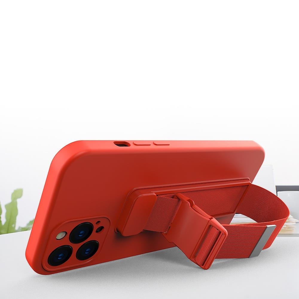 Husa telefon Hurtel Rope Case, cu banda reglabila, verde inchis, compatibil cu iPhone 11 Pro Max