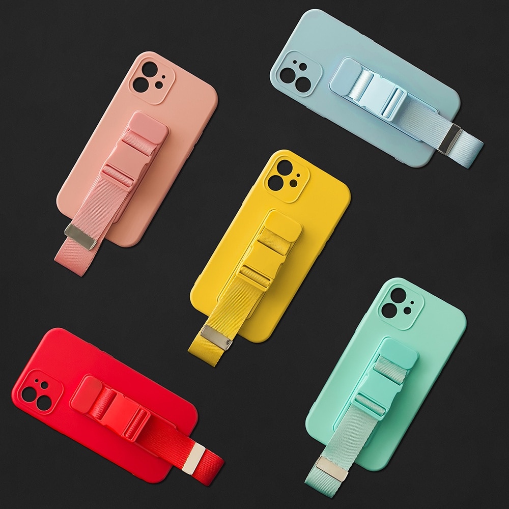 Husa telefon Hurtel Rope Case, cu banda reglabila, verde inchis, compatibil cu iPhone 11 Pro Max