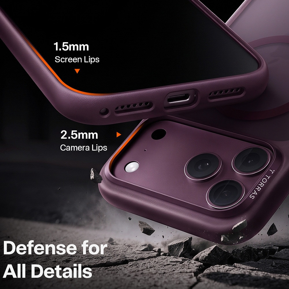 Husa pentru iPhone 18 Pro / iPhone 17 Pro - Torras Guardian Magnetic Series - Purple