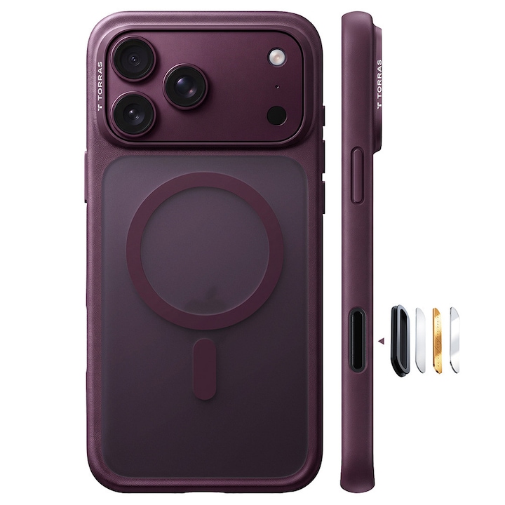 Husa pentru iPhone 18 Pro / iPhone 17 Pro - Torras Guardian Magnetic Series - Purple