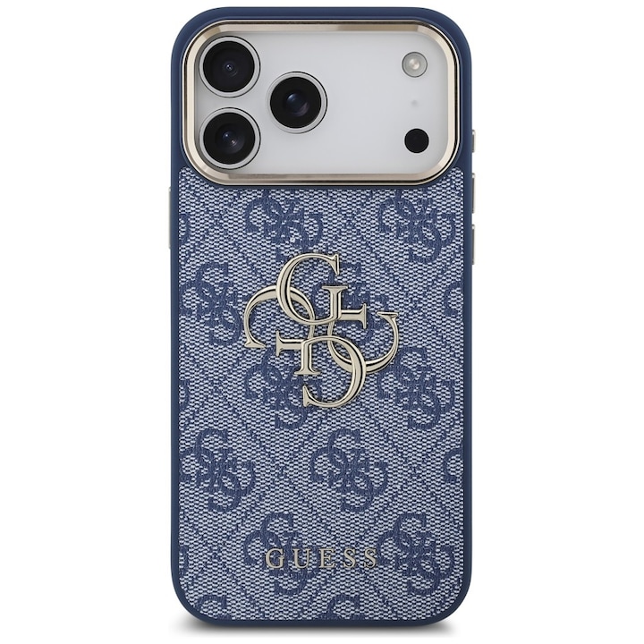 Husa Guess 4G Big 4G Classic Logo compatibila cu iPhone 18 Pro Max / 17 Pro Max, Albastru