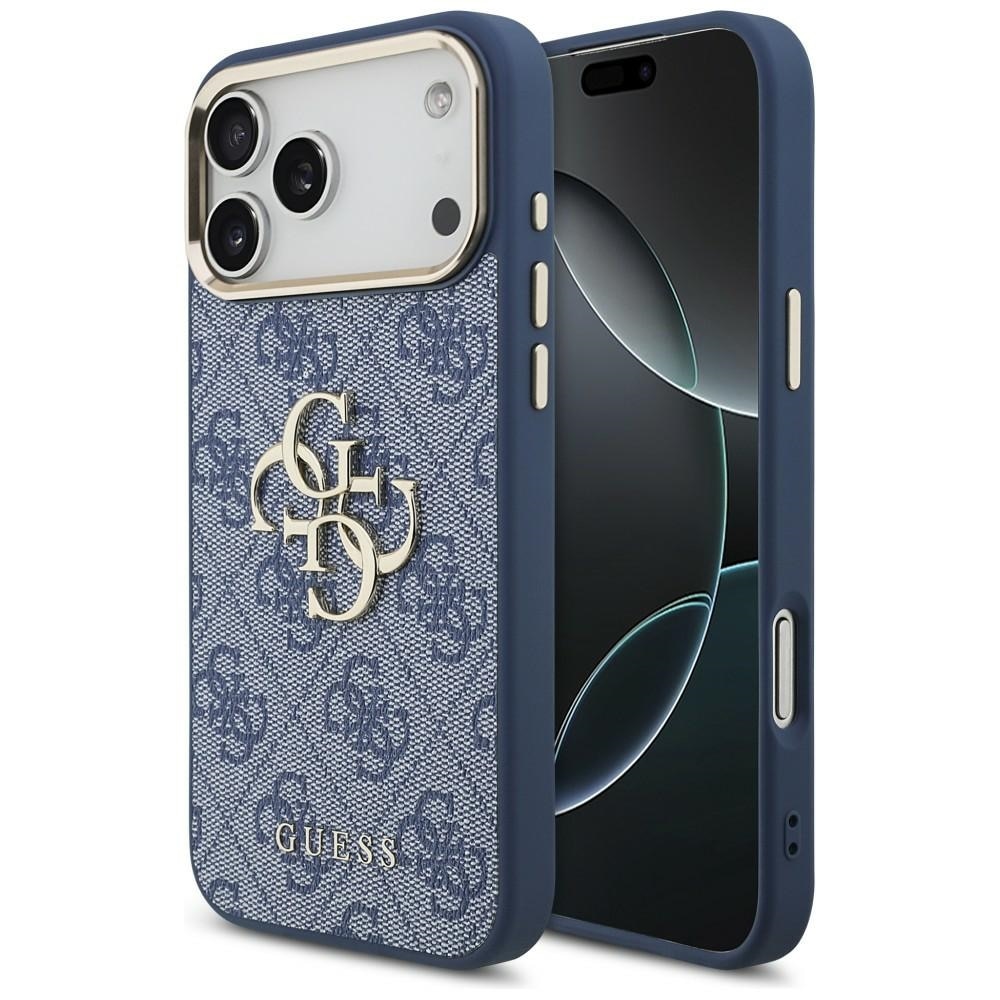 Husa Guess 4G Big 4G Classic Logo compatibila cu iPhone 18 Pro Max / 17 Pro Max, Albastru