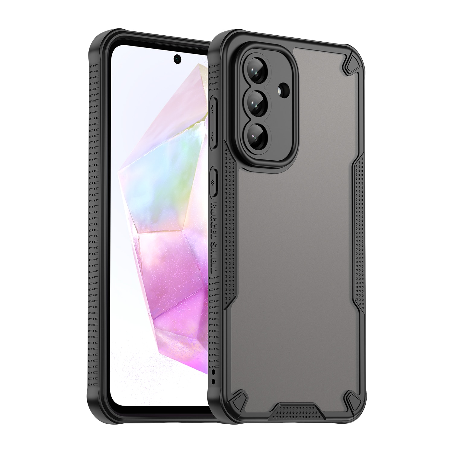 Husa telefon EJANBO pentru Samsung Galaxy A56-5G, mata, protectie militara, design semi-transparent