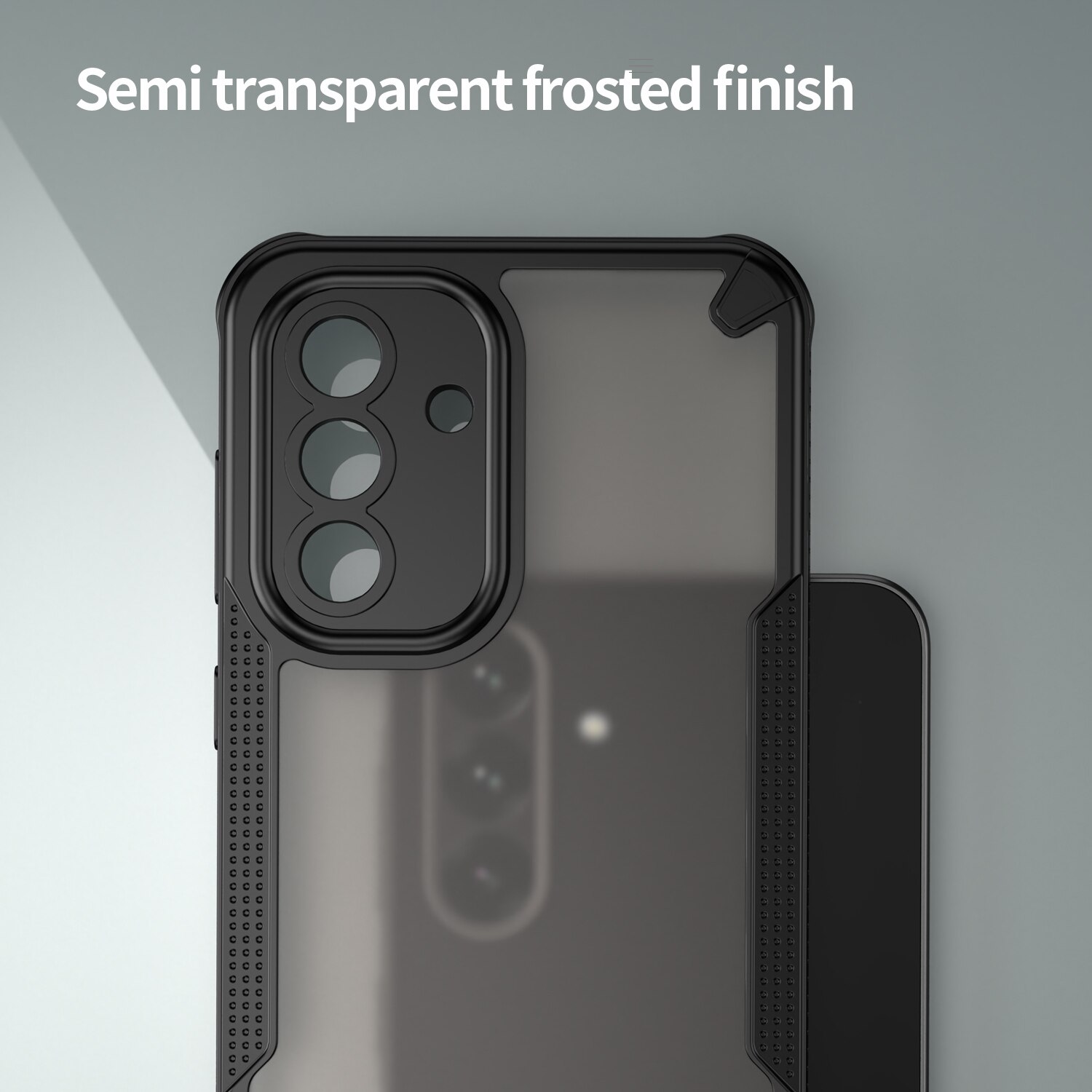 Husa telefon EJANBO pentru Samsung Galaxy A56-5G, mata, protectie militara, design semi-transparent