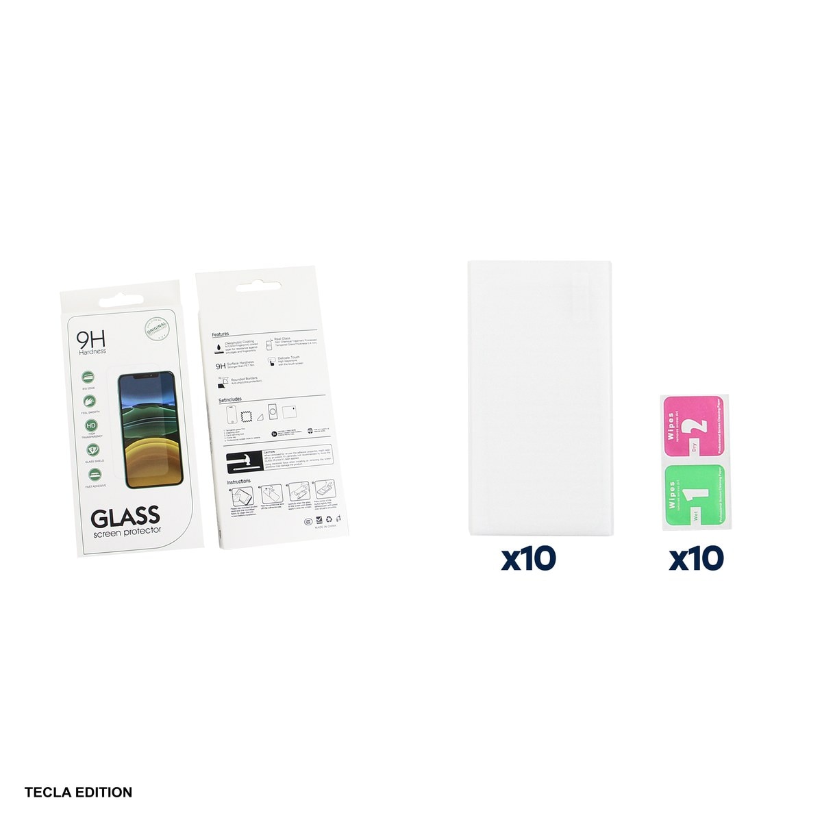 Set 10 folii sticla temperata pentru Xiaomi Poco X7 Pro 5G, 2.5D, 0.30 mm, 9H