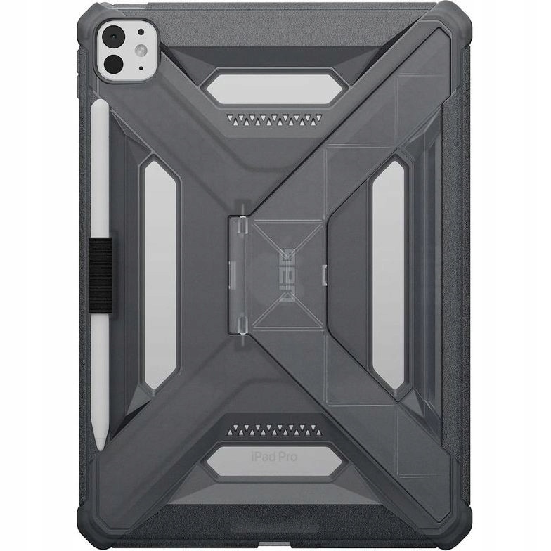 Husa tableta Urban Armor Gear Scout Plus cu suport pentru Apple iPad Pro 11" (2024/2025), TPU, coloana Ash, dimensiuni 24,68x17,44cm