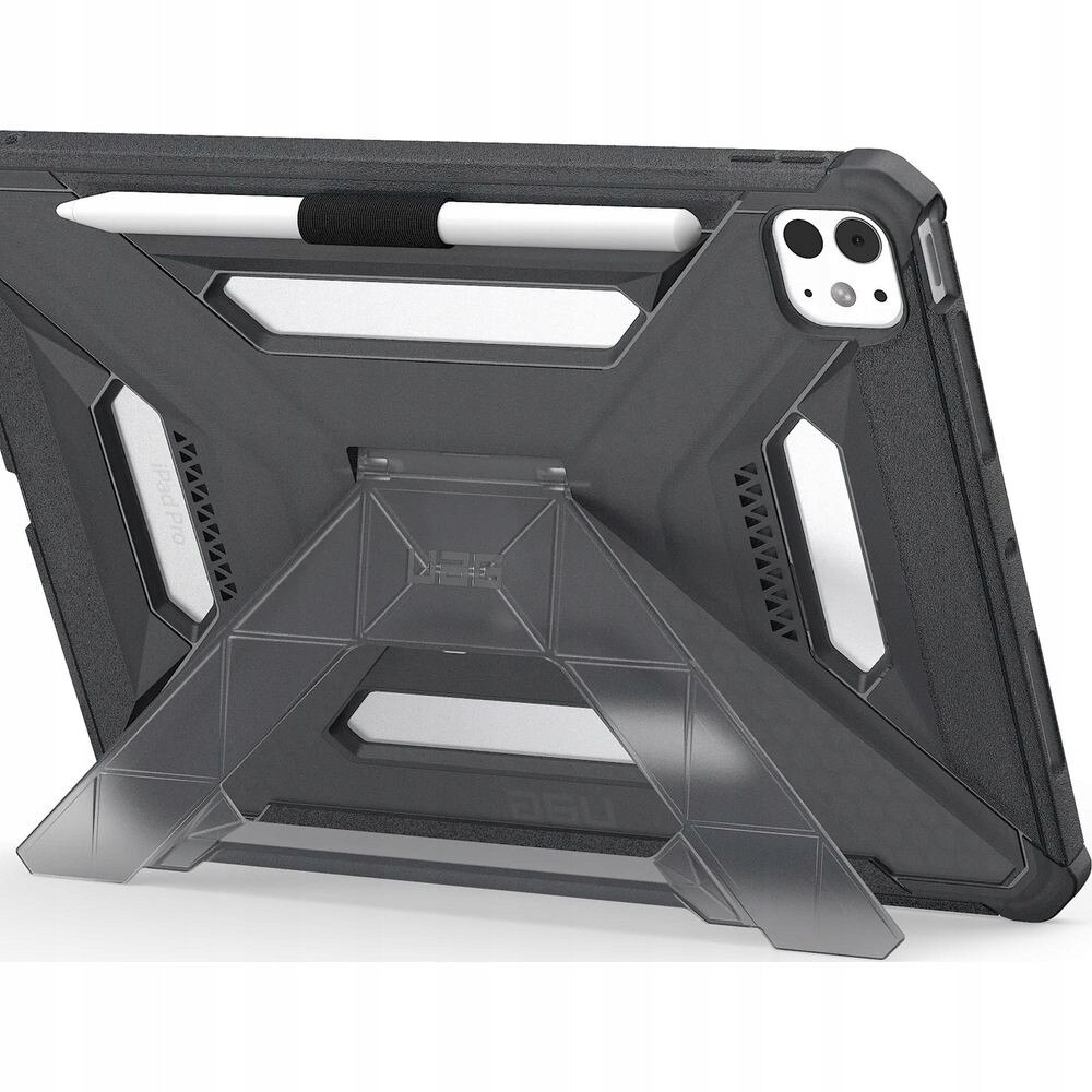 Husa tableta Urban Armor Gear Scout Plus cu suport pentru Apple iPad Pro 11" (2024/2025), TPU, coloana Ash, dimensiuni 24,68x17,44cm