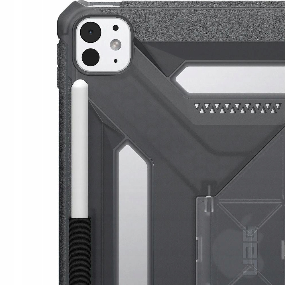Husa tableta Urban Armor Gear Scout Plus cu suport pentru Apple iPad Pro 11" (2024/2025), TPU, coloana Ash, dimensiuni 24,68x17,44cm