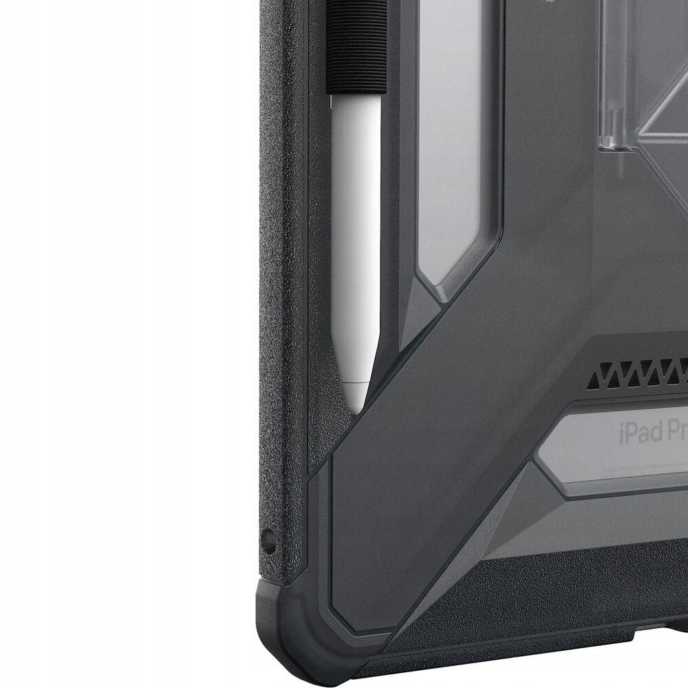 Husa tableta Urban Armor Gear Scout Plus cu suport pentru Apple iPad Pro 11" (2024/2025), TPU, coloana Ash, dimensiuni 24,68x17,44cm