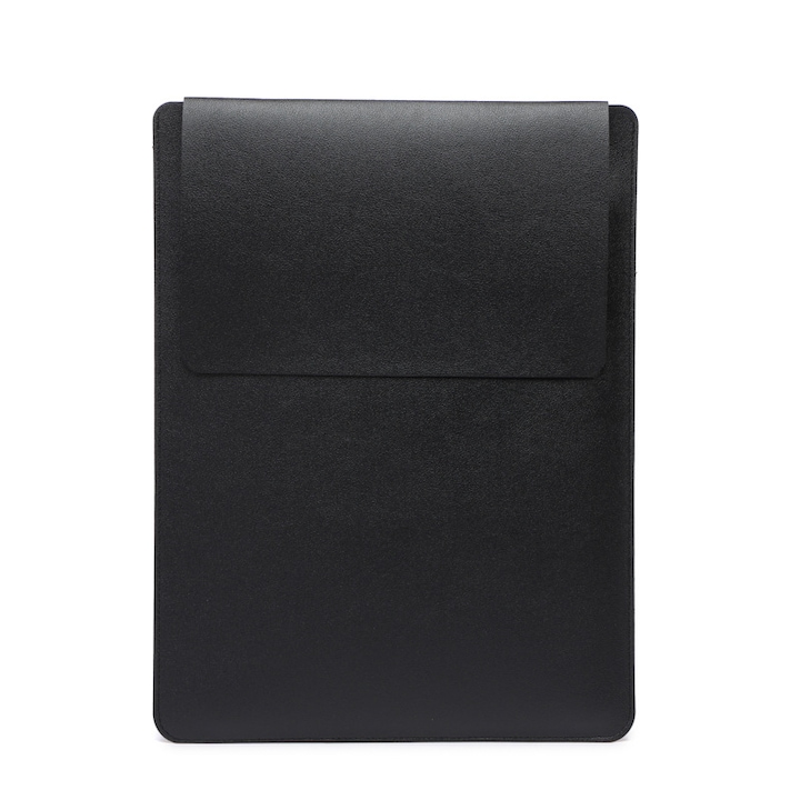 Husa pentru laptop E44-36-A148-e-2744, din PVC captusita, rezistenta la apa si praf, ultra-slim pentru 15–16 inch, negru, 37.5 x 28 x 2 cm