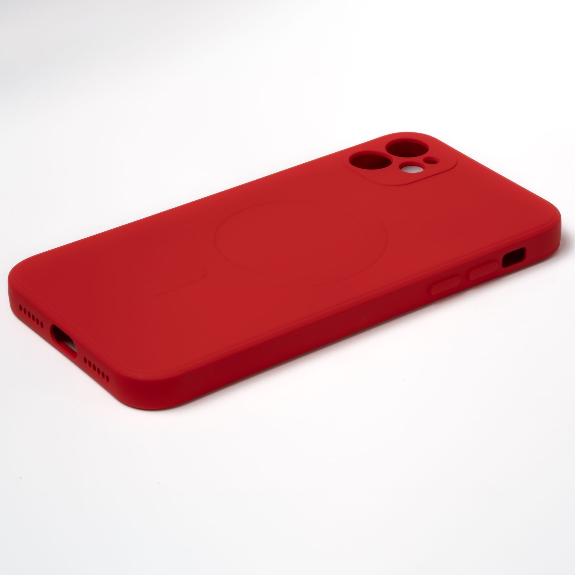 Husa pentru iPhone 11 ZAFIT®, cu incarcare Magsafe, Silicon, Rosu