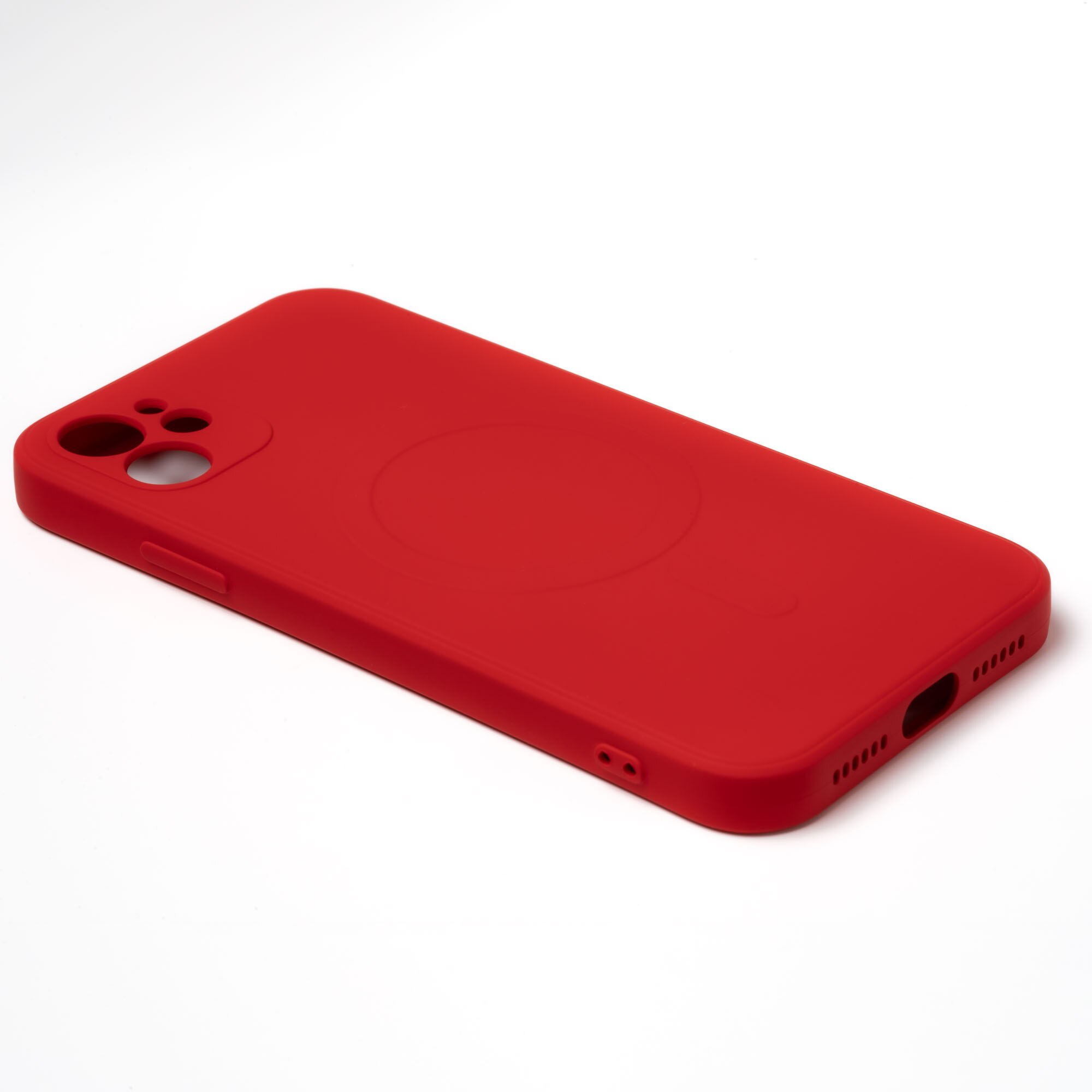 Husa pentru iPhone 11 ZAFIT®, cu incarcare Magsafe, Silicon, Rosu