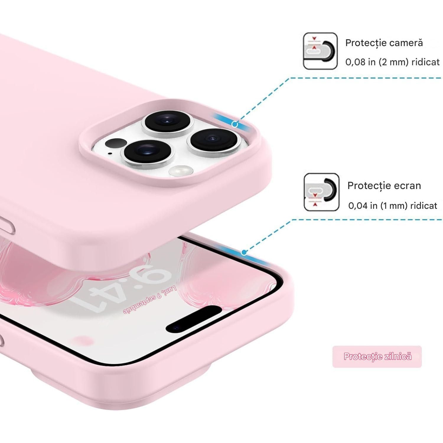 Husa de silicon soft pentru Iphone 11 Pro Max Roz
