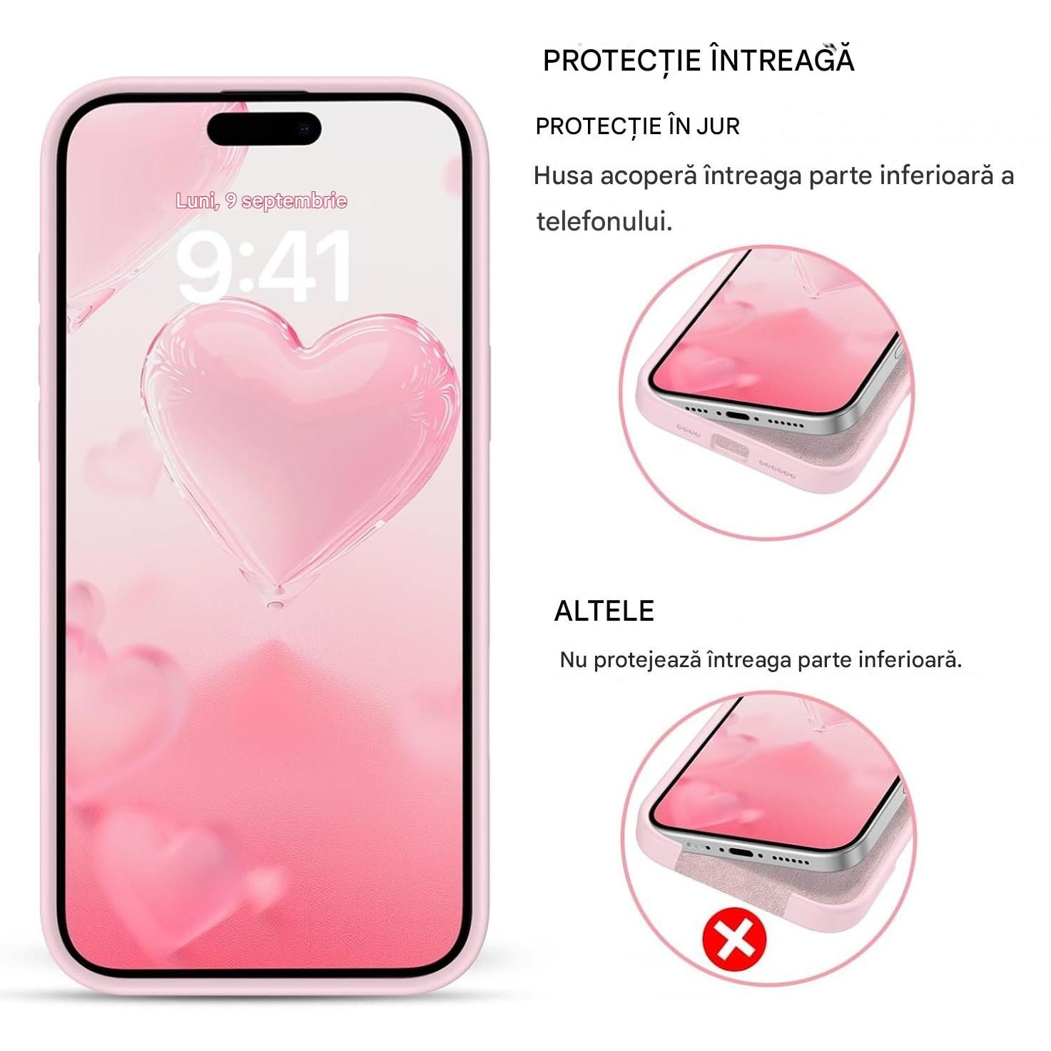 Husa de silicon soft pentru Iphone 11 Pro Max Roz
