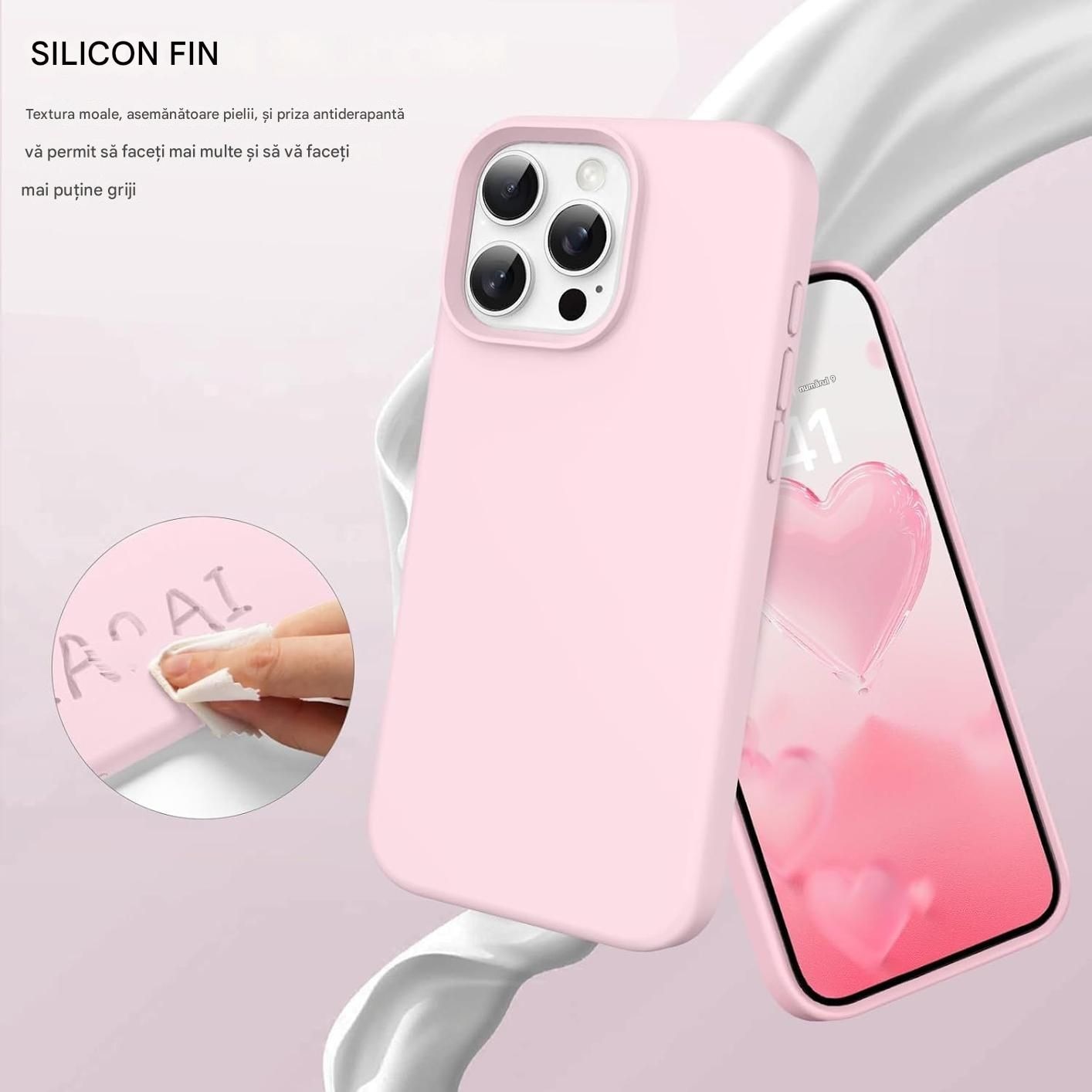 Husa de silicon soft pentru Iphone 11 Pro Max Roz
