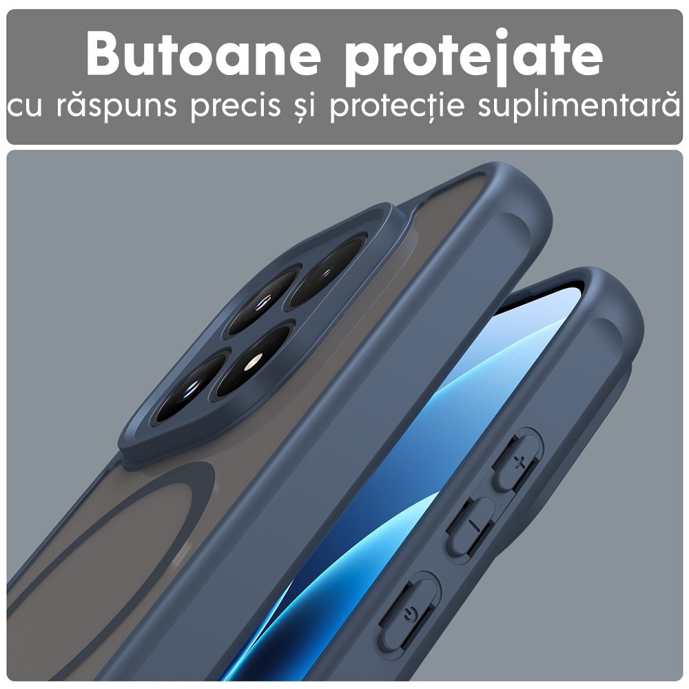 Husa pentru Xiaomi 17 Daden® HaloFrost, MagSafe, Antisoc, Calitate Premium, Albastru deschis