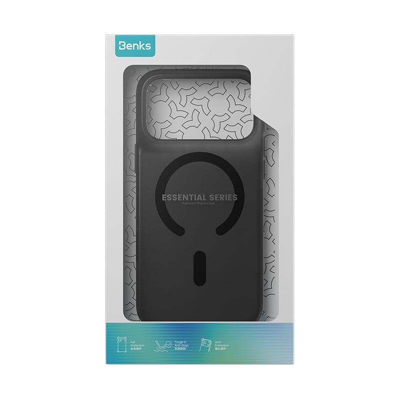 Husa Benks Lucid Armor Pro cu MagSafe compatibila cu iPhone 18 Pro Max / 17 Pro Max, Negru