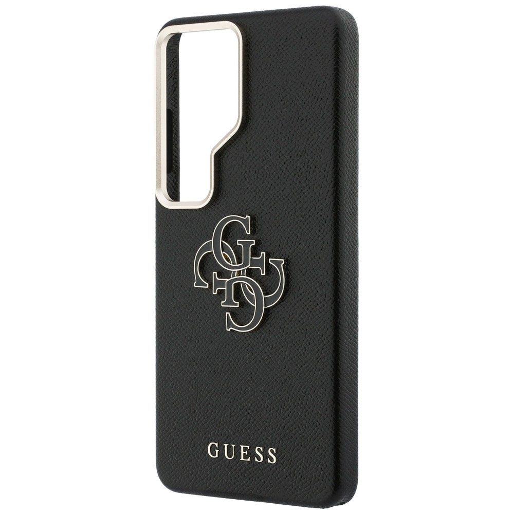 Husa Guess Grained Big 4G Metal Logo compatibila cu Samsung Galaxy S26 Ultra, Negru