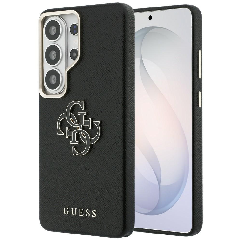 Husa Guess Grained Big 4G Metal Logo compatibila cu Samsung Galaxy S26 Ultra, Negru