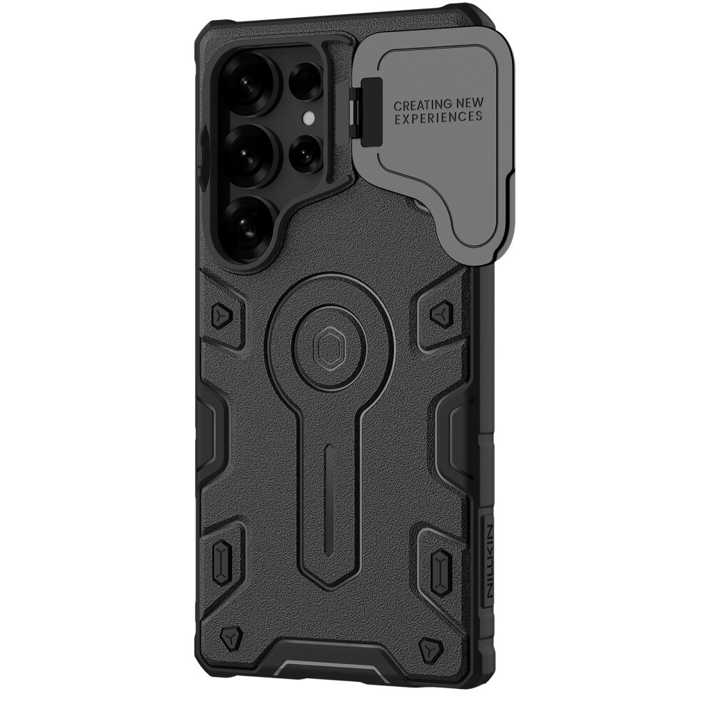 Husa pentru Samsung Galaxy S25 Ultra, blindata Nillkin, CamShield Armor Prop, pentru MagSafe, neagra