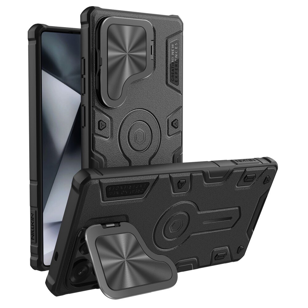 Husa pentru Samsung Galaxy S25 Ultra, blindata Nillkin, CamShield Armor Prop, pentru MagSafe, neagra