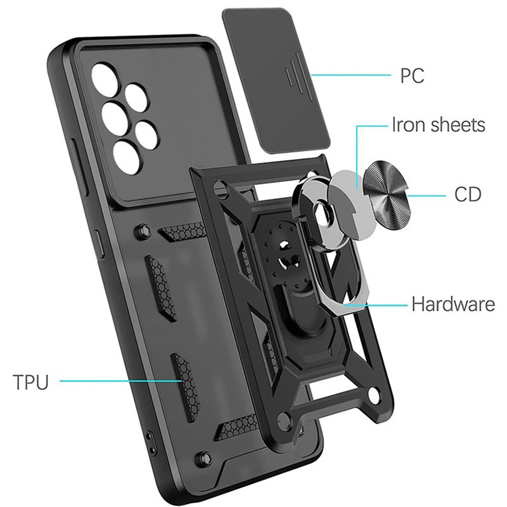 Husa pentru Samsung Galaxy A52 4G / A52 5G / A52s 5G cu protectie camera, Accesorio CamShield, Green