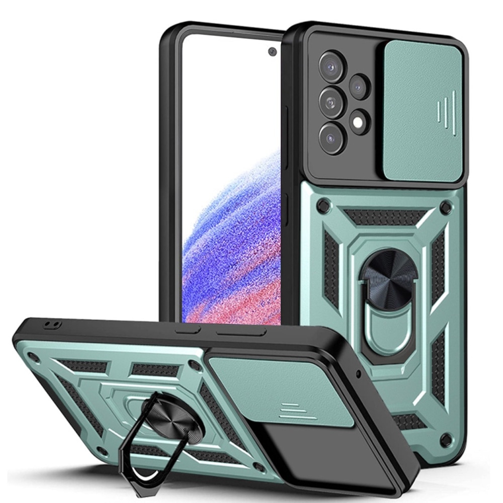 Husa pentru Samsung Galaxy A52 4G / A52 5G / A52s 5G cu protectie camera, Accesorio CamShield, Green