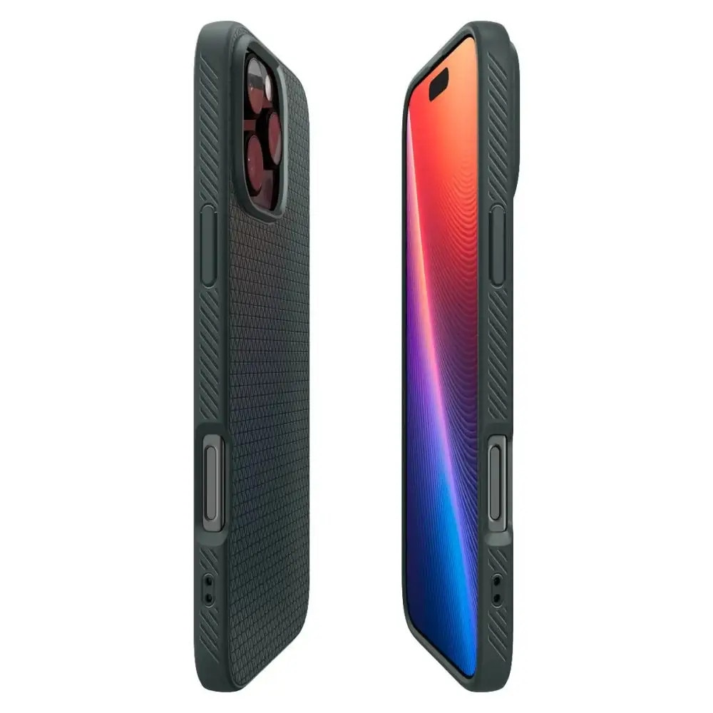 Carcasa Spigen Liquid Air compatibila cu iPhone 16 Pro Green