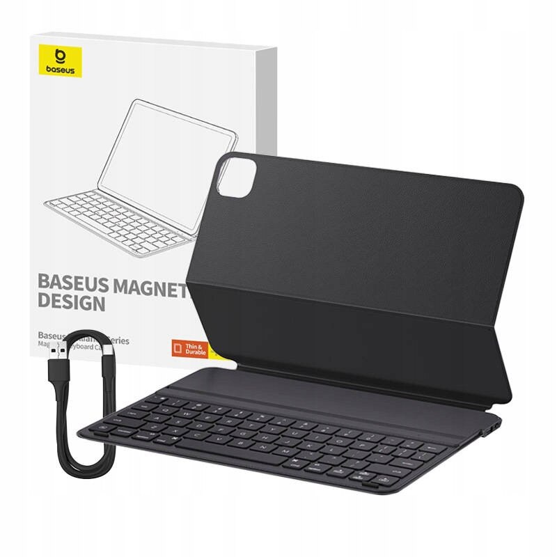 Husa tableta cu tastatura magnetica Baseus Brilliance pentru iPad Air 4/5 10.9" si iPad Pro 11", neagra, 367.6g
