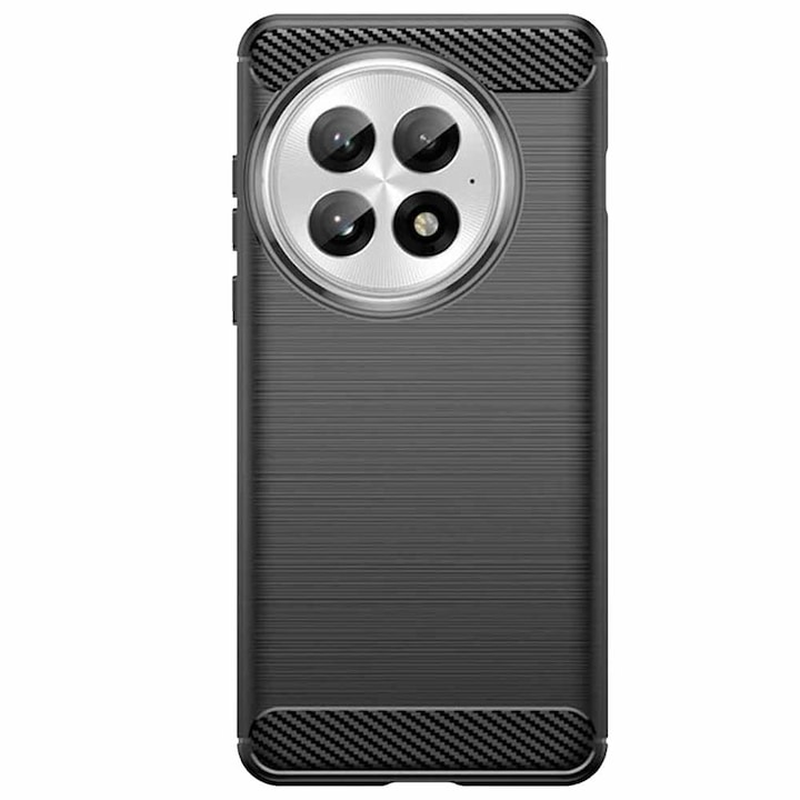 Husa SILKASE silicon carbon pentru OnePlus 13, culoare negru
