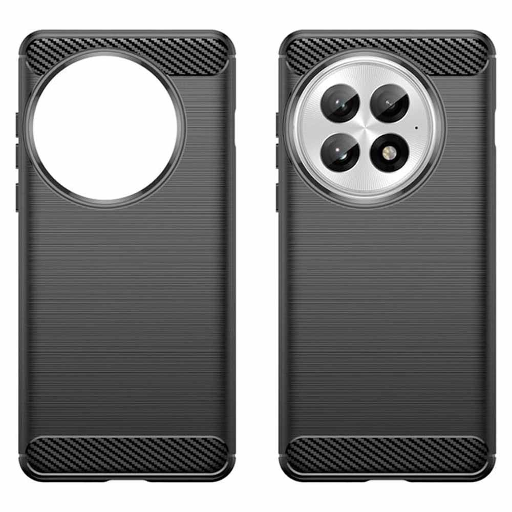 Husa SILKASE silicon carbon pentru OnePlus 13, culoare negru