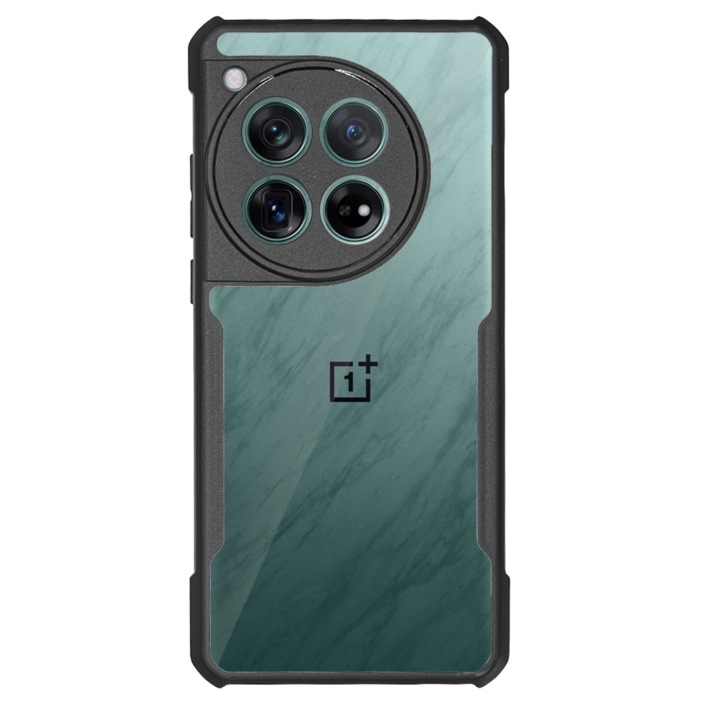 Husa Antigravity SILKASE pentru OnePlus 12, AntiGravity, AntiShock, negru/transparent