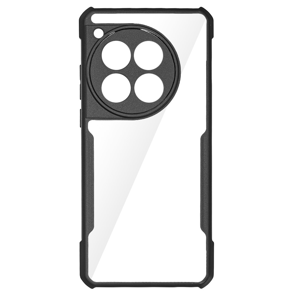 Husa Antigravity SILKASE pentru OnePlus 12, AntiGravity, AntiShock, negru/transparent