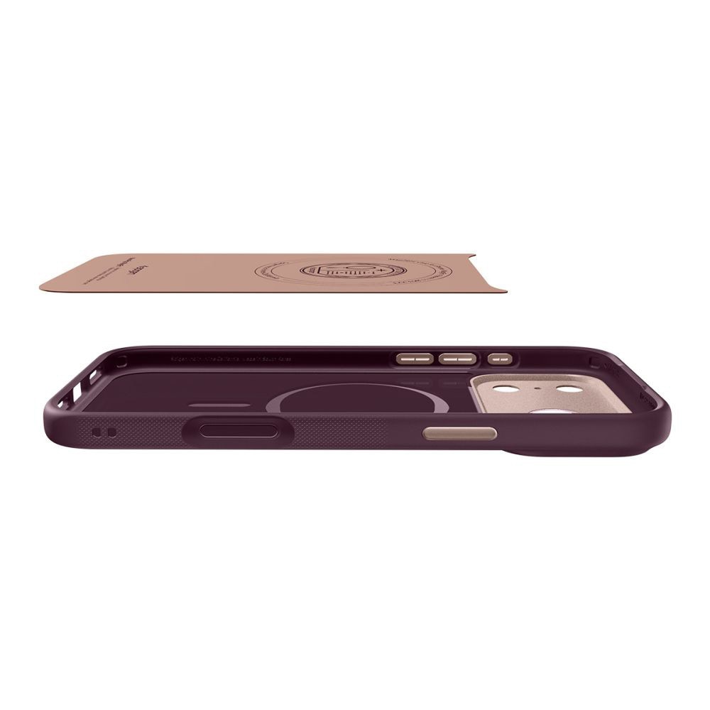 Husa compatibila cu Samsung iPhone 17 Pro, Spigen, Caseology Nano Pop MagSafe (ACS10327), bordo