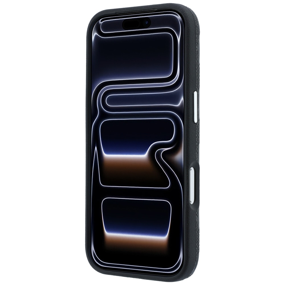 Husa Karl Lagerfeld Grained Mono Resin Logo cu MagSafe compatibila cu iPhone 18 Pro / 17 Pro, Negru