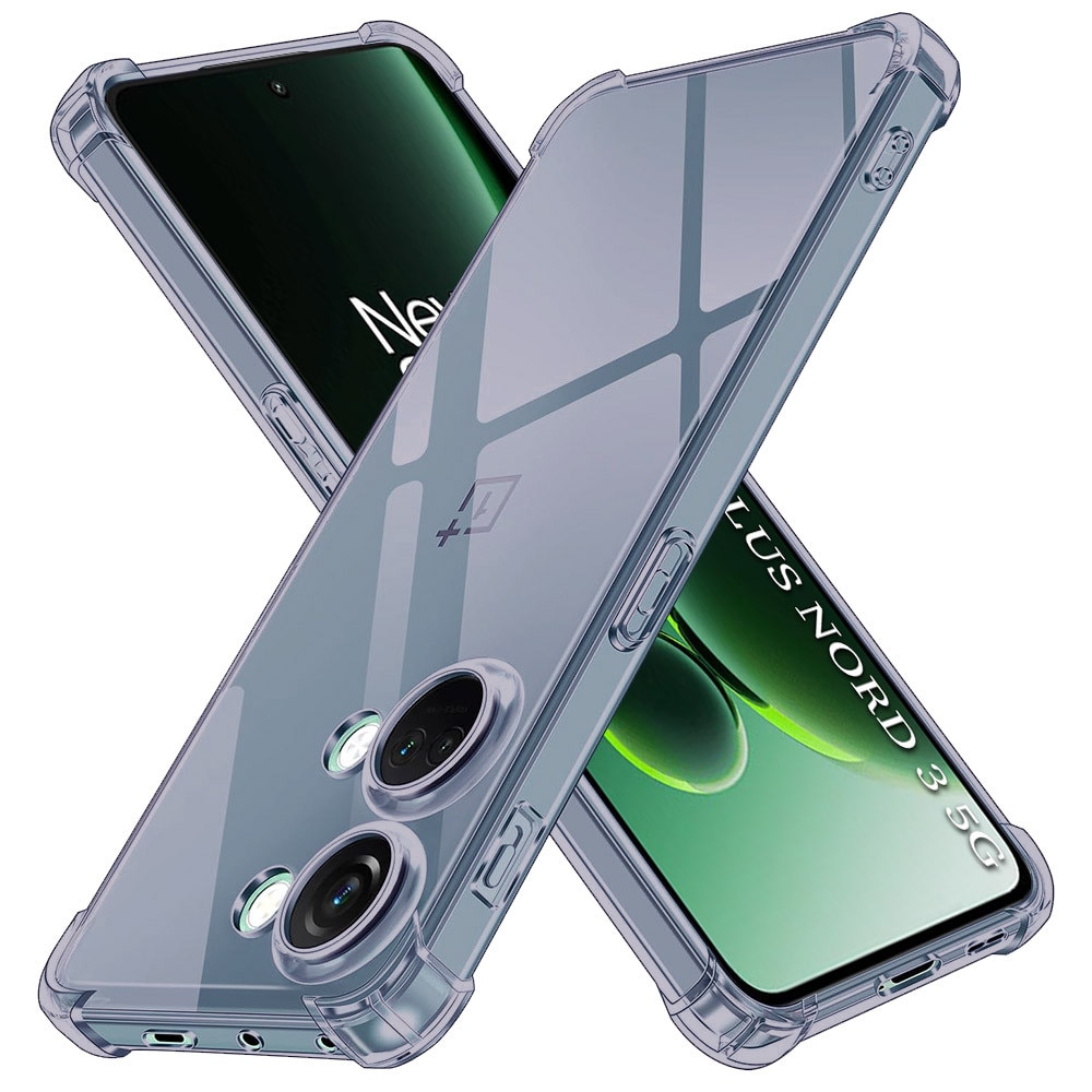 Husa Clear Anti-Soc pentru OnePlus Nord 3, Protectie Colturi AirBag, Rezisntenta Socuri si Zgarieturi, Design Slim, Anti-Ingalbenire, Fumuriu