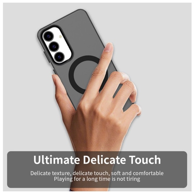 Husa Upzz® Tech Candy Pentru Samsung Galaxy S25 FE, Tehnologie Magsafe, Protectie La Camera si Colturi, Negru