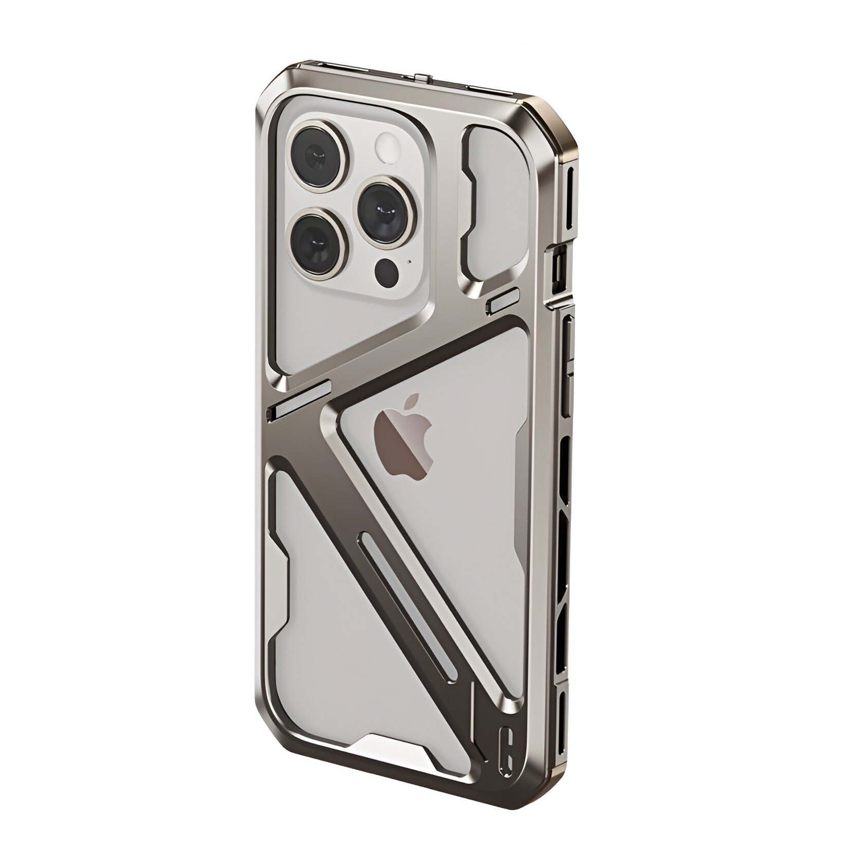 Husa de Protectie Armor Metal Compatibila cu iPhone 15 Pro Max, Antizgariere, Antisoc, Protectie Sup