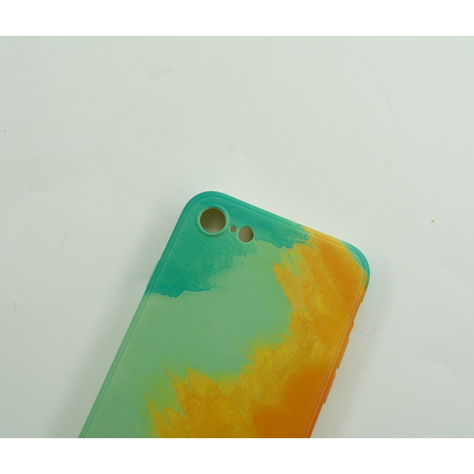 Husa protectie compatibila cu Apple iPhone XR Tpu Ombre, Verde/Portocaliu